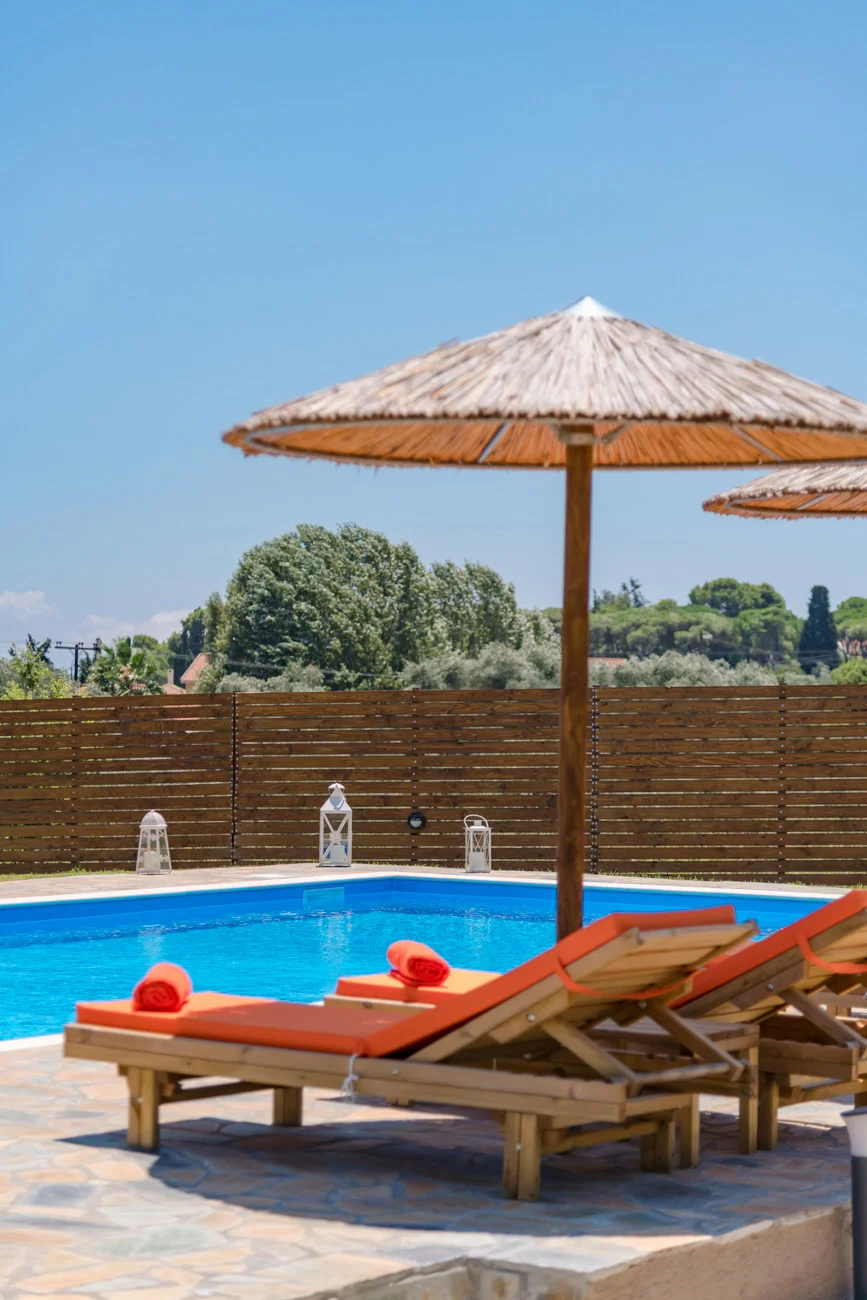 Private pool at Villa Kefalonia – Antia Villa for holiday rentals.